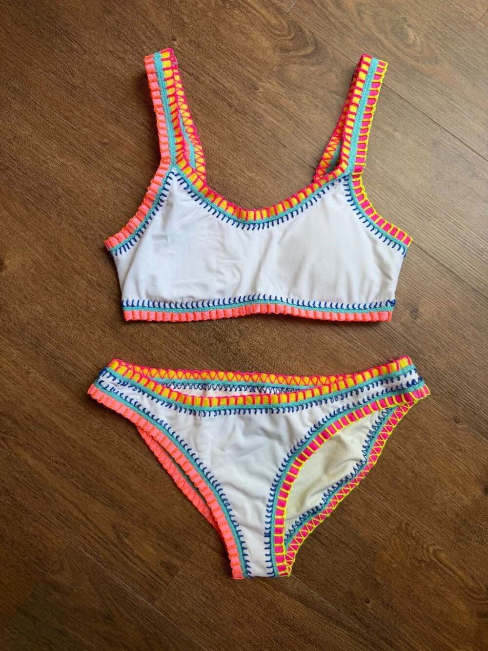 Women's Platinum inspired by Solange Ferrarini Bikini, BOTTOM ONLY, Size: Large